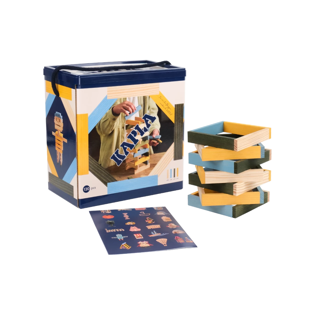 Kapla BA120BJV 120 Ton Licht En Donkerblauw Geel En Groen