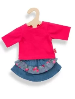 Spijkerrrok Met T-shirt Mt. 35 – 45 Cm.