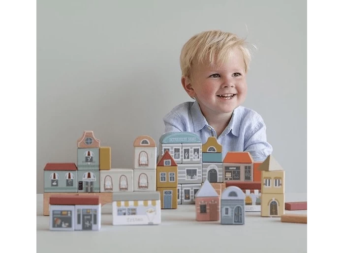 Little Dutch LD4493 Blokkenstad Uitbreiding Railway - Afbeelding 2