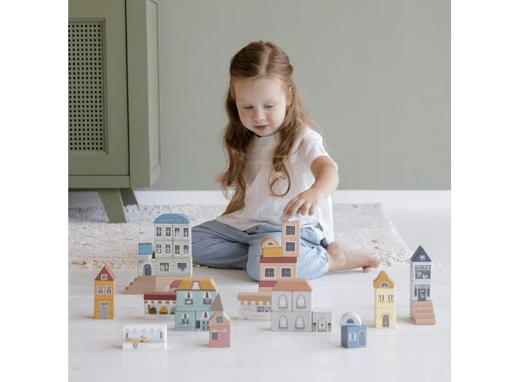 Little Dutch LD4493 Blokkenstad Uitbreiding Railway - Afbeelding 3