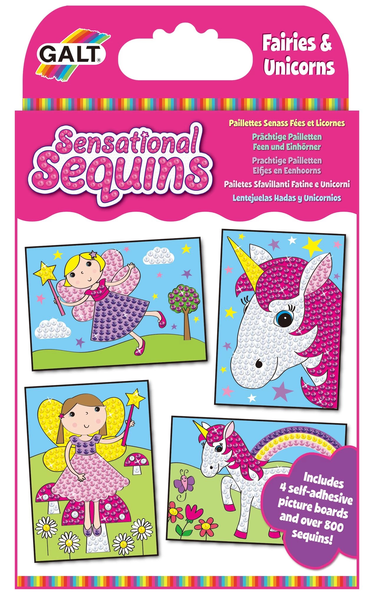Knutselset Pailletjes Sensational Sequins Fairies & Unicorns - Afbeelding 2