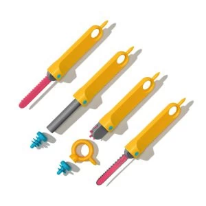 Makedo Discover 126 Gereedschapsset Voor Karton Kindergereedschap - Afbeelding 10