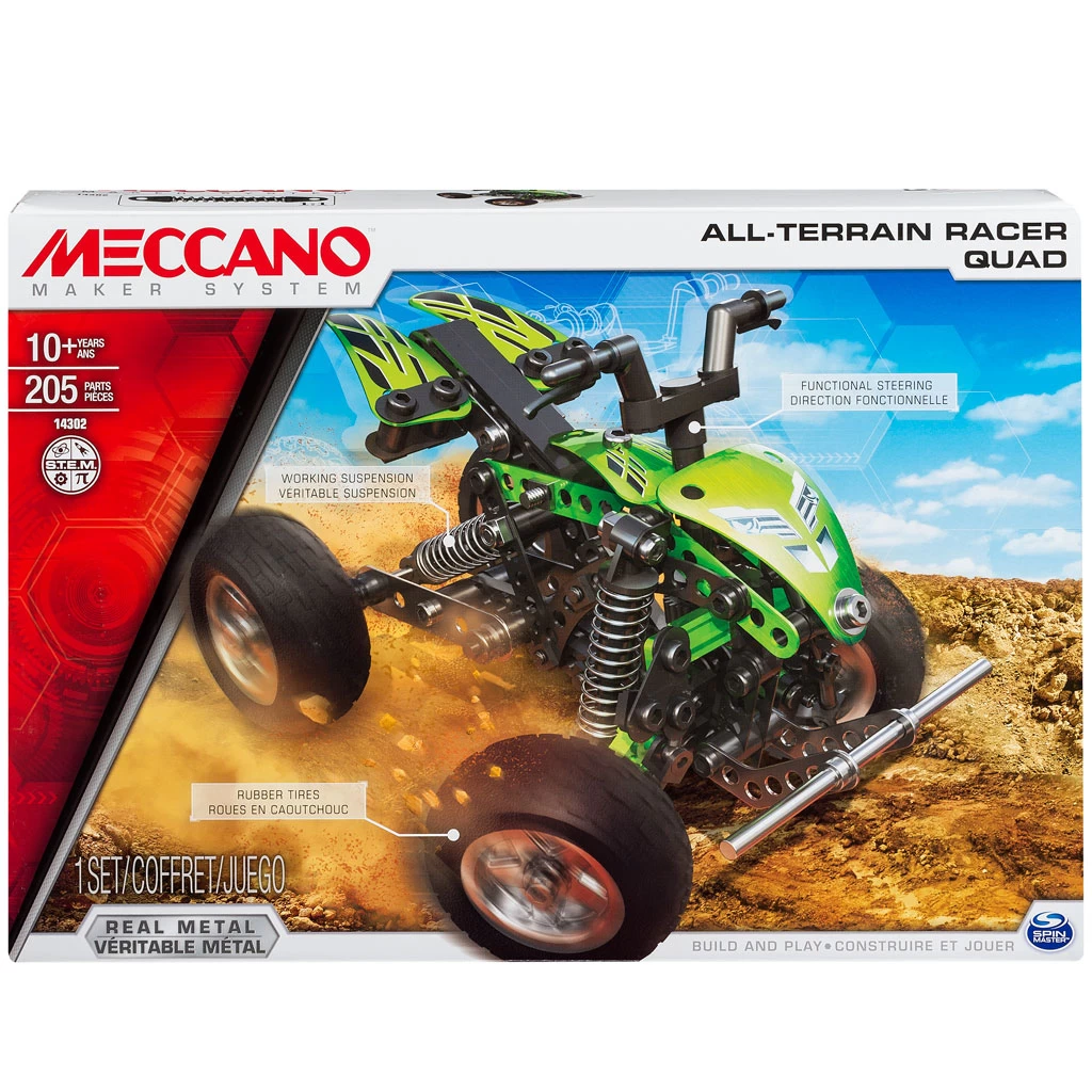 Meccano 14302 All-Terrain-Racer Quad Constructie-speelgoed - Afbeelding 2
