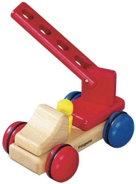 Houten Mini-brandweerwagen Fagus - Afbeelding 2