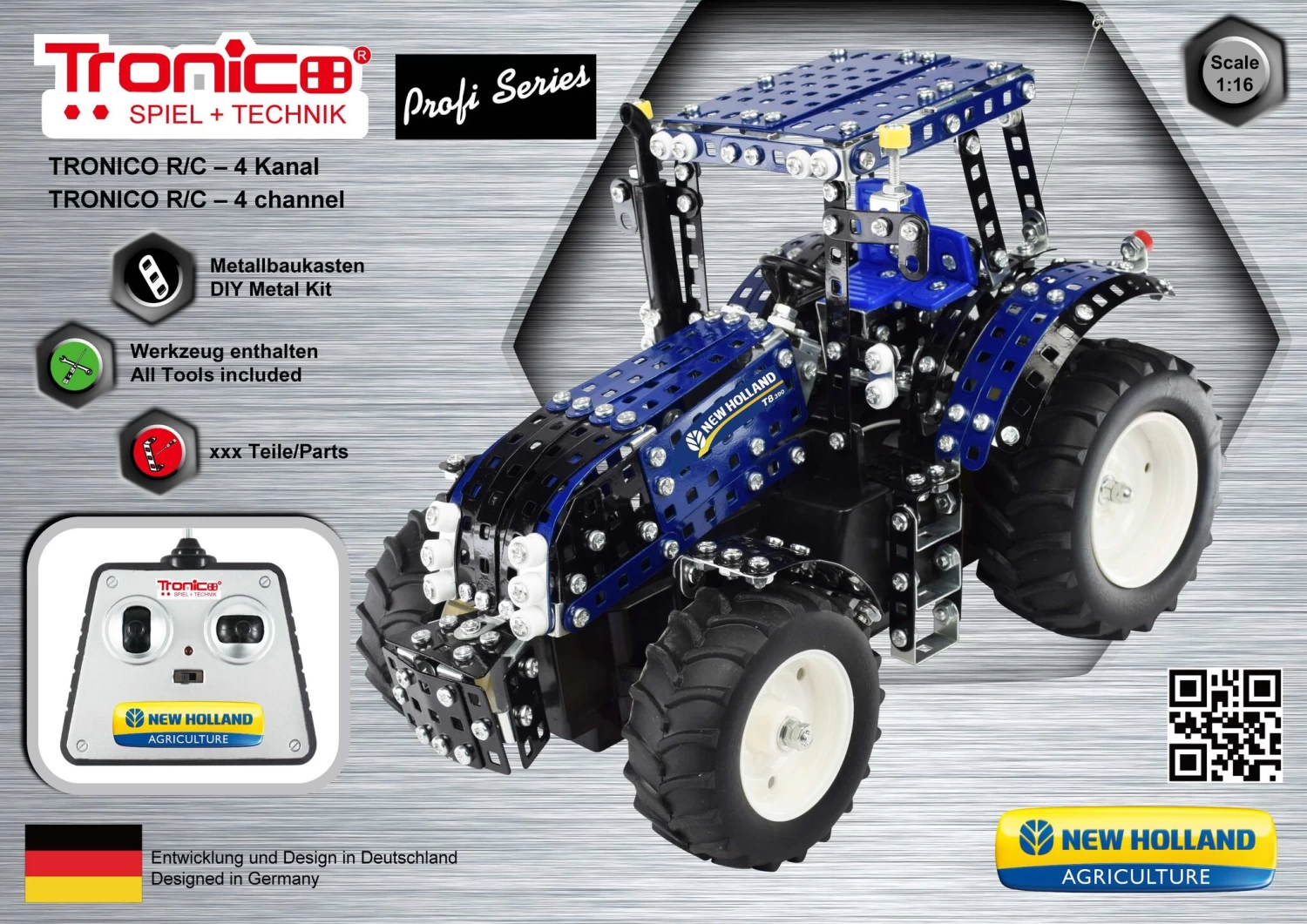 Tronico Profi Radiografisch Bestuurbare New Holland T8.390 – 1 : 16 - Afbeelding 2