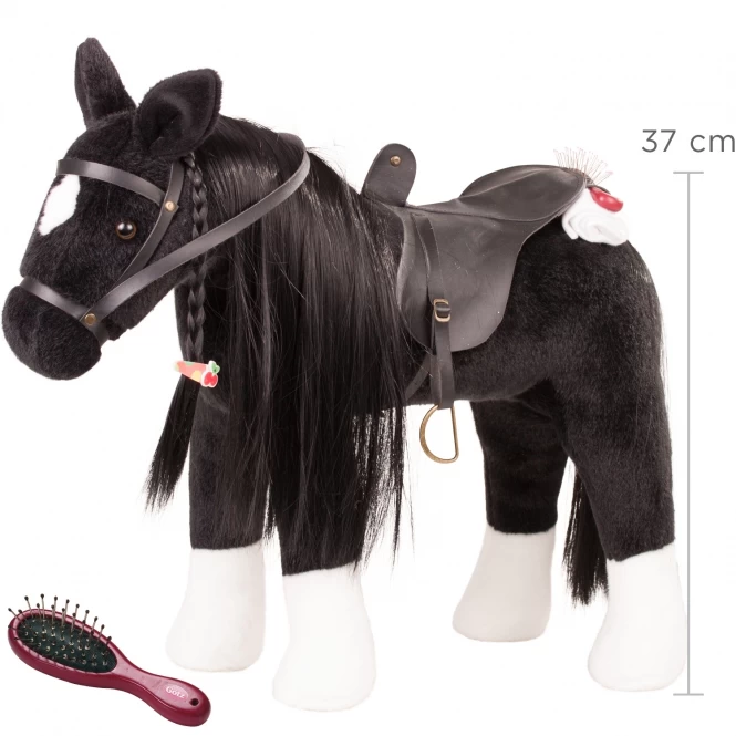 Pony Zwart Gotz Schofthoogte-37-cm. - Afbeelding 2