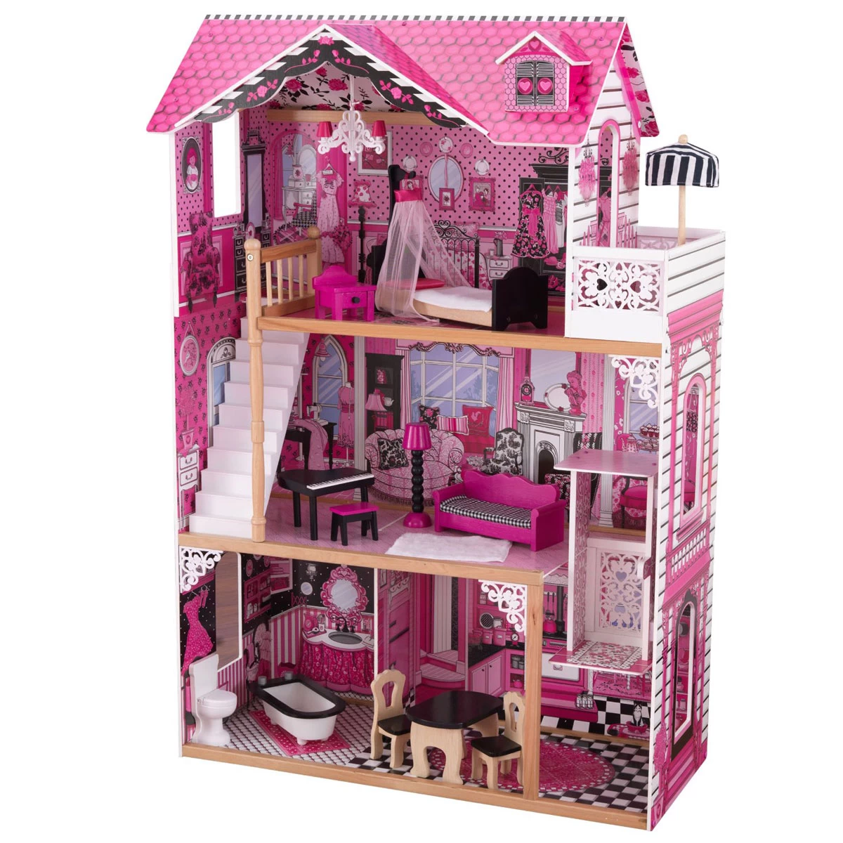 Poppenhuis Barbiehuis Amelia - Afbeelding 2