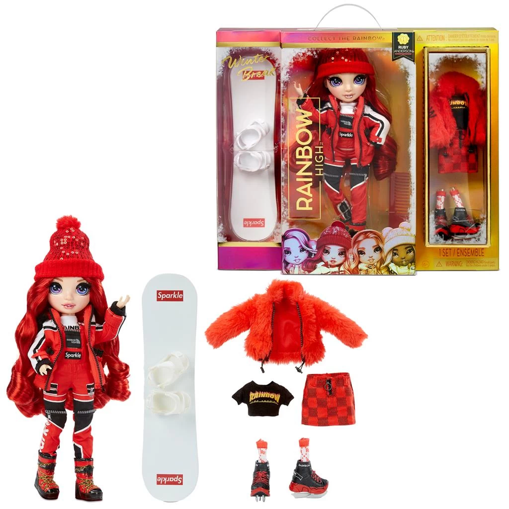 Rainbow High Fashion Winter Break Modepop Ruby Anderson - Afbeelding 3