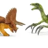 Schleich 42217 Kleine Triceratops And Therizinosaurus Dinosaurus