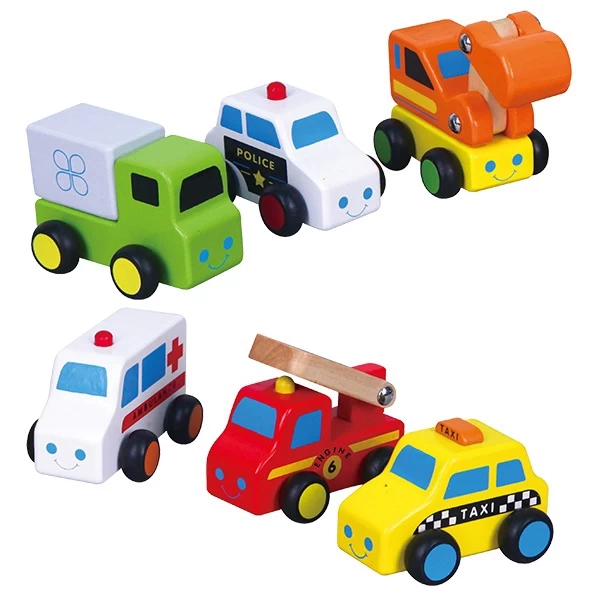 Houten Autoset Vigatoys - Afbeelding 2