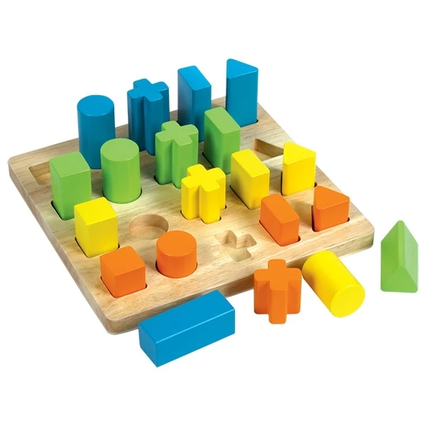 Vormen Kleuren En Maten Sorteerbord Groot Santoys Vormensorteerbord - Afbeelding 2